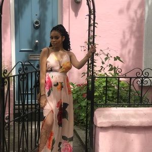 AKIRA flower maxi dress